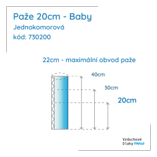 Paže 20 cm