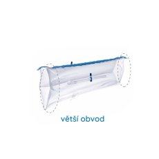 Noha 55 cm, dvoukomorová,  větší obvod