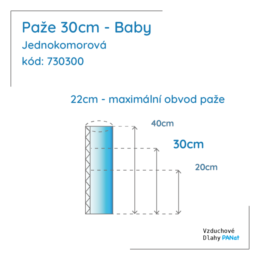 Paže 30 cm