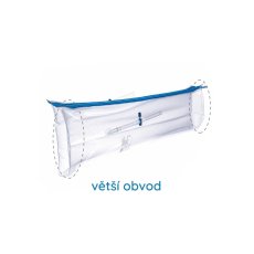 Noha 65 cm, dvoukomorová,  větší obvod
