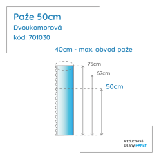 Předloktí 50 cm, dvoukomorová