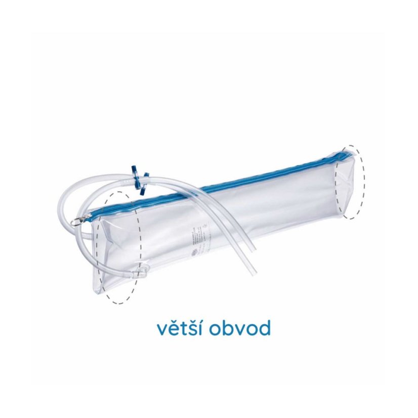 Paže 65 cm, dvoukomorová, větší obvod