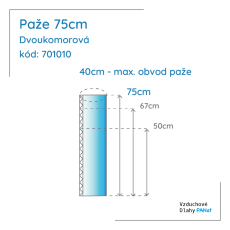 Paže 75 cm, dvoukomorová