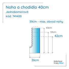 Noha a chodidlo 40 cm